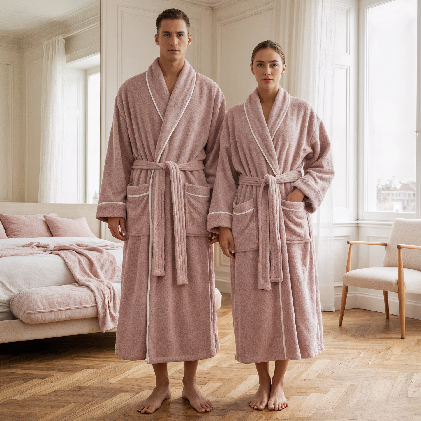 Der Hotel-Suite Baumwoll-Bademantel