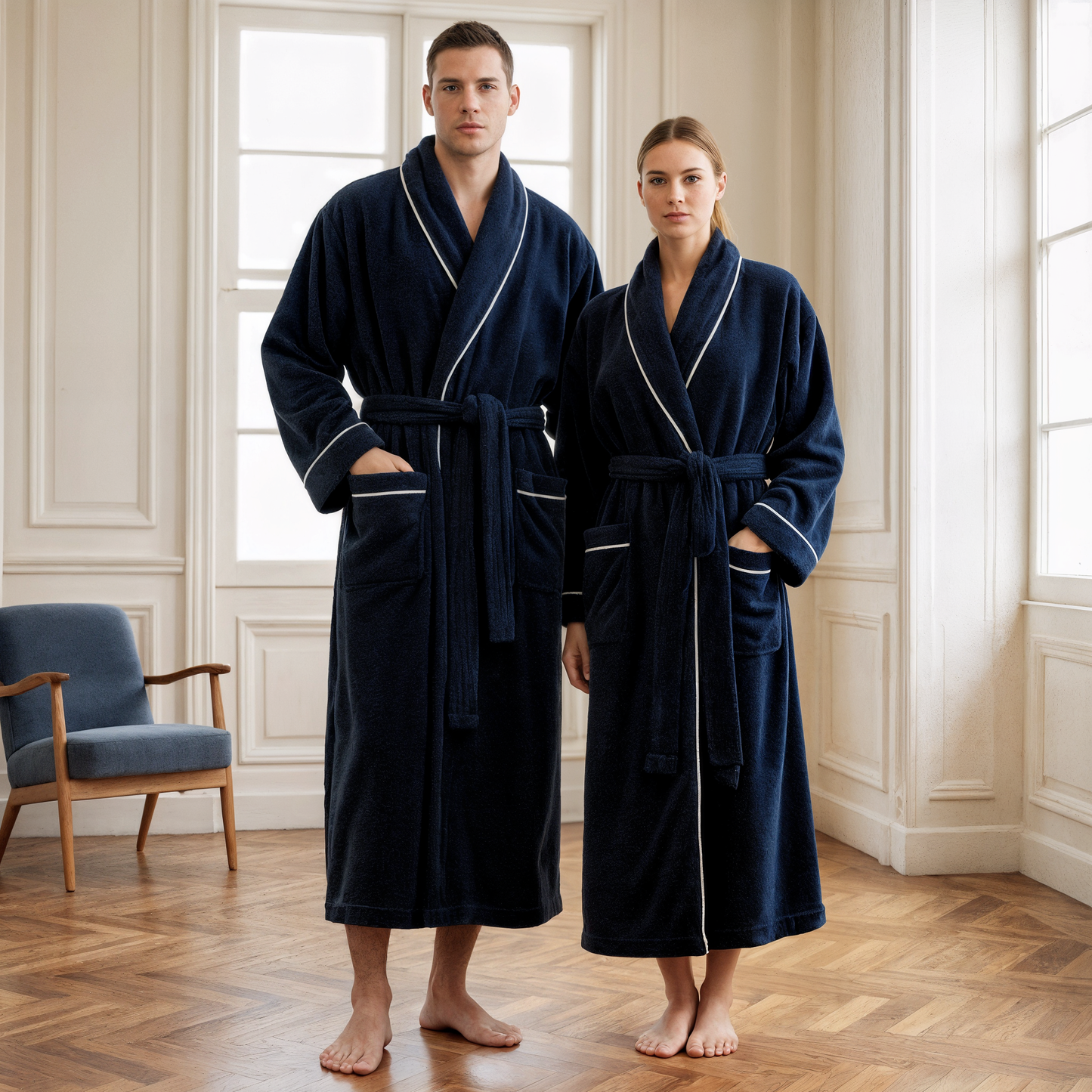 Der Hotel-Suite Baumwoll-Bademantel