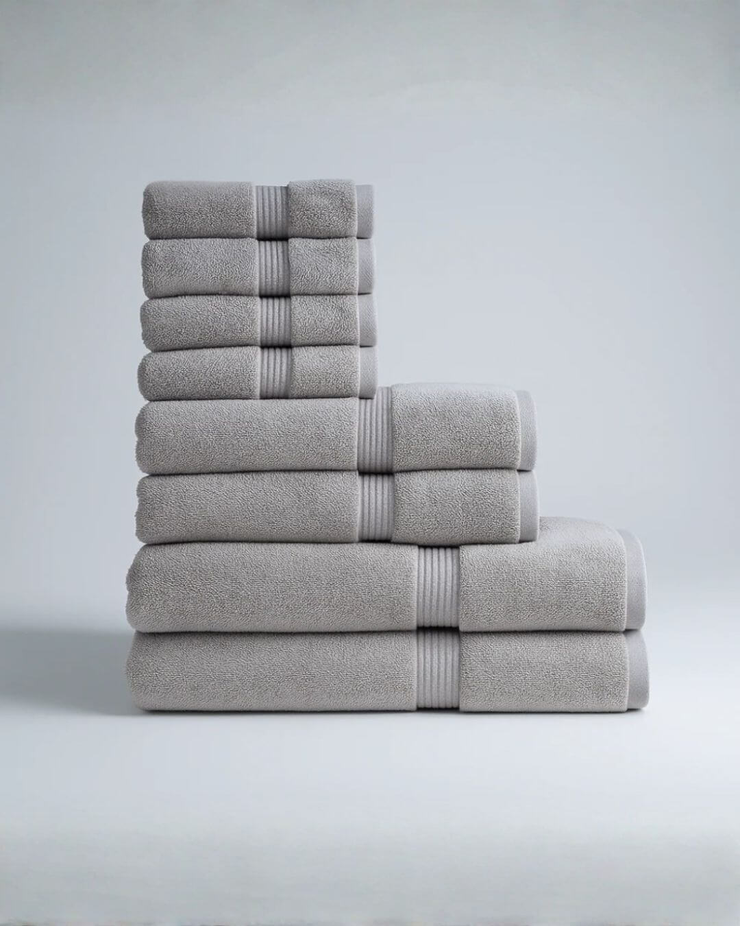 Das Hotel Suite 8 - teilige Handtuchset - Grau - Saint Doux
